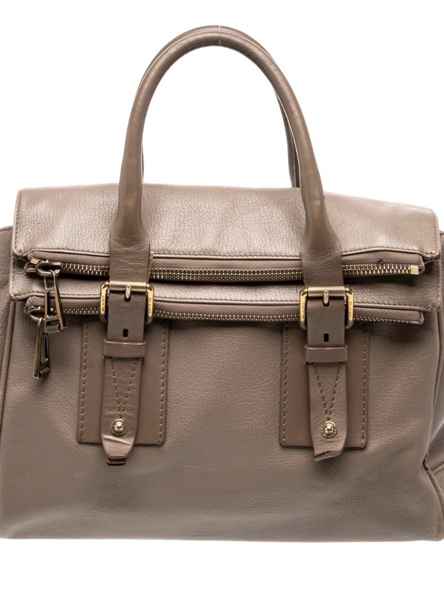 Belstaff Dorchester Tote / Bag In Taupe With Dust Bag